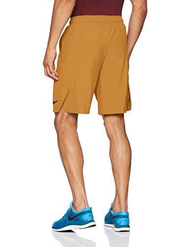 NIKE M Nk FLX Short Woven 2.0 Pantalones Cortos de Deporte, Hombre, Wheat/(Black), S