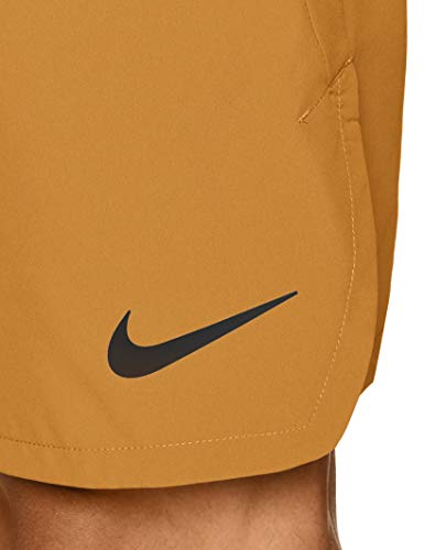 NIKE M Nk FLX Short Woven 2.0 Pantalones Cortos de Deporte, Hombre, Wheat/(Black), S