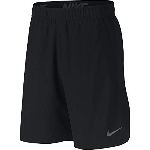 NIKE M Nk FLX Short Woven 2.0 Sport Shorts, Hombre, Black/(Dark Grey), L