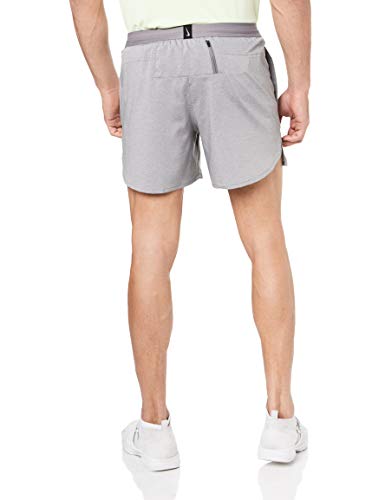 NIKE M Nk FLX Stride Short 5in BF Pantalones Cortos de Deporte, Hombre, Gunsmoke/htr/(Reflective silv), S