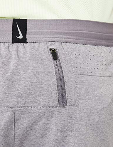 NIKE M Nk FLX Stride Short 5in BF Pantalones Cortos de Deporte, Hombre, Gunsmoke/htr/(Reflective silv), S