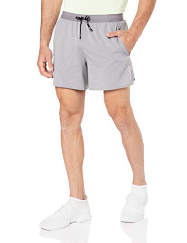 NIKE M Nk FLX Stride Short 5in BF Pantalones Cortos de Deporte, Hombre, Gunsmoke/htr/(Reflective silv), S