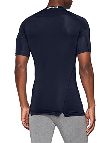 NIKE M NP Top SS Comp Camiseta, Hombre, Azul Oscuro (Obsidian/White), L