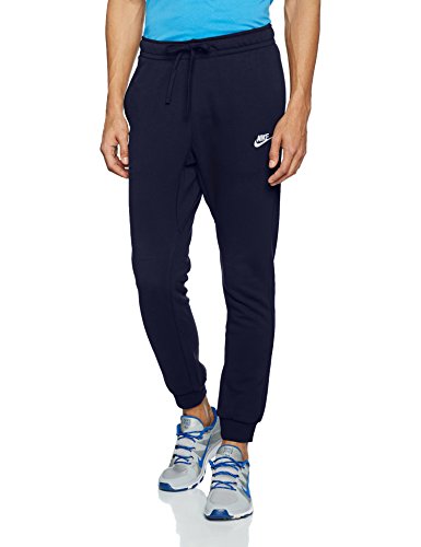 NIKE M NSW Jogger FT Club Pantalones De Deporte, Hombre, Azul (Obsidian/White), XL