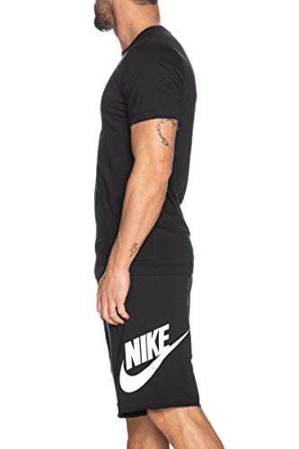 NIKE M NSW tee Icon Futura Camiseta de Manga Corta, Hombre, Black/White, L