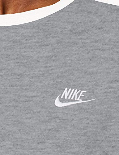 NIKE M NSW Top SS JSY CB Camiseta de Manga Corta, Hombre, Black/dk Grey Heather/Sail/(White), L