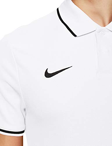 NIKE M Polo TM Club19 SS Camiseta, Hombre, Blanco (White/Black/100), XL