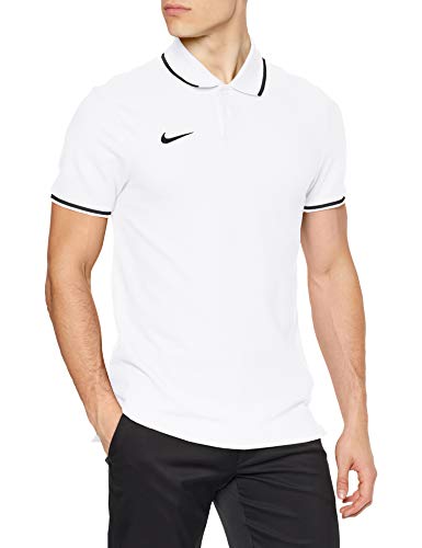 NIKE M Polo TM Club19 SS Camiseta, Hombre, Blanco (White/Black/100), XL