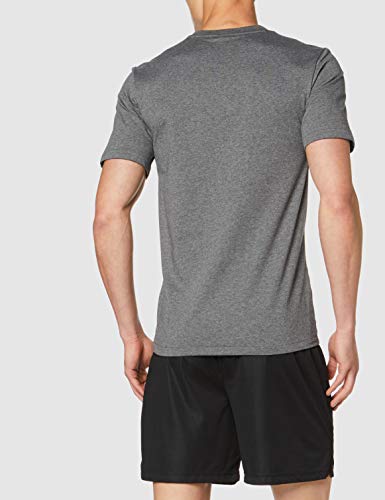 NIKE M tee TM Club19 SS T-Shirt, Hombre, Charcoal Heathr/Charcoal Heathr/Charcoal Heathr/White