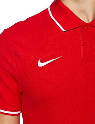 Nike M TM CLUB19 SS - Polo, Hombre, University Red/White, XL