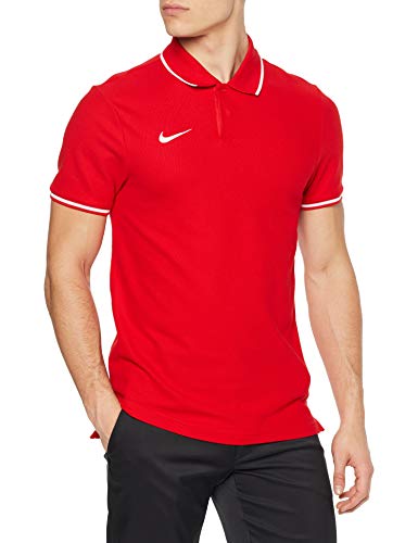 Nike M TM CLUB19 SS - Polo, Hombre, University Red/White, XL