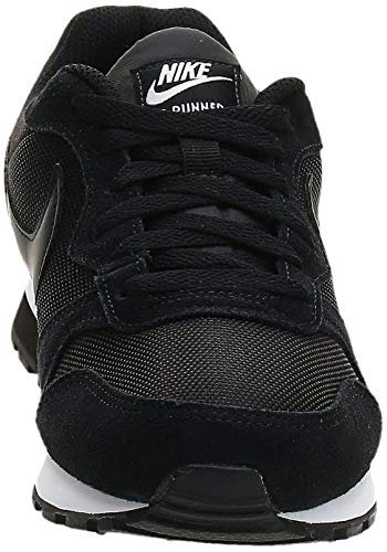 Nike MD Runner 2, Zapatillas de Running Mujer, Negro (Black / Black-White), 36.5 EU