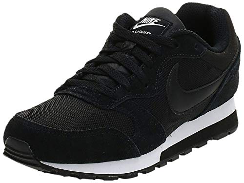 Nike MD Runner 2, Zapatillas de Running Mujer, Negro (Black / Black-White), 36.5 EU