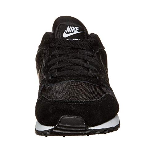 Nike MD Runner 2, Zapatillas de Running Mujer, Negro (Black / Black-White), 40.5