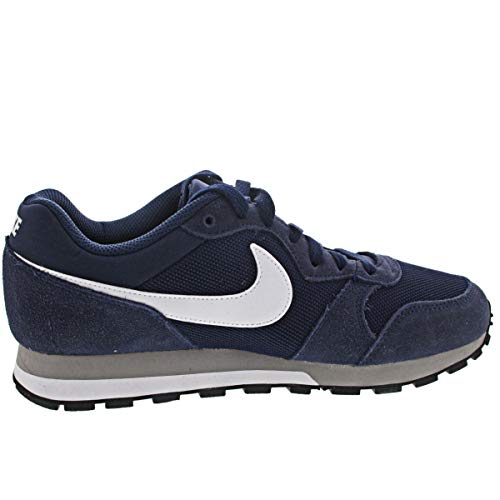 Nike MD Runner 2, Zapatillas para Hombre, Midnight Navy/White/Wolf Grey, 43 EU