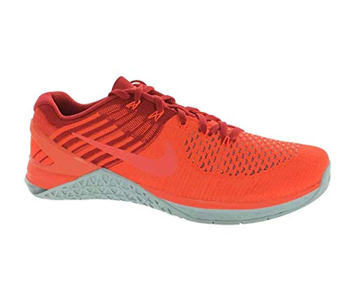 Nike Metcon DSX Flyknit Zapatillas de entrenamiento para hombre (11 D(M) US, Total Crimson/Hyper Orange)