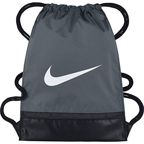 NIKE Nk Brsla Gmsk Bolsa de Cuerdas, Hombre, Gris (Flint Grey/Black/White), Talla Única