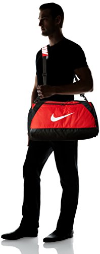 NIKE Nk Brsla M Duff Bolsa de Deporte, Hombre, Rojo (University Red/Black/White), Talla Única