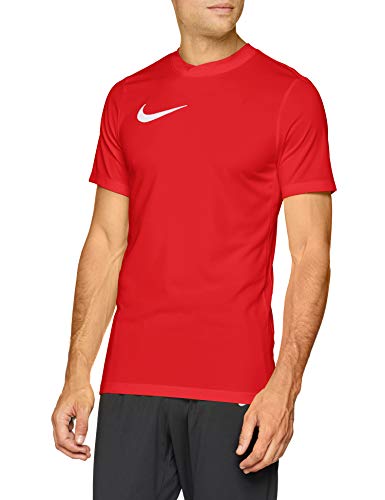 Nike Park VI Camiseta de Manga Corta para hombre, Rojo (University Red/White), L