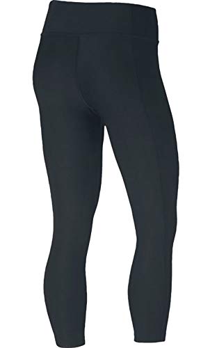 NIKE Power Essential Running Capri Mallas, Mujer, Negro/Negro, XS