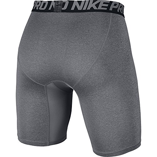 Nike Pro 6" - Pantalón corto para hombre, color Gris (Carbon Heather/Black/Black), talla M