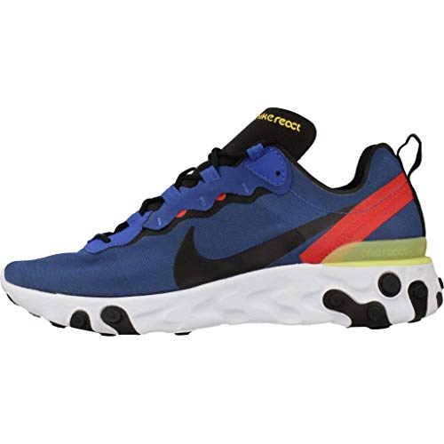 Nike React Element 55, Hombre, Multicolor (Game Royal/Black/White/Dynamic Yellow 403), 40 EU