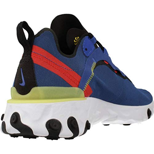 Nike React Element 55, Hombre, Multicolor (Game Royal/Black/White/Dynamic Yellow 403), 40 EU