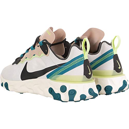 Nike React Element 55, Running Shoe Womens, Piedra Fósil/Gris Humo Oscuro/Gris Humo Oscuro, 39 EU