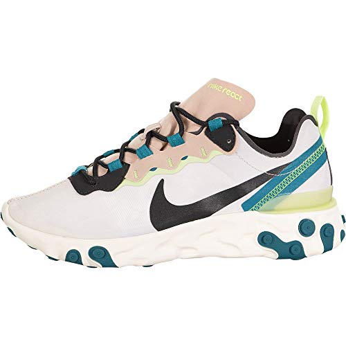 Nike React Element 55, Running Shoe Womens, Piedra Fósil/Gris Humo Oscuro/Gris Humo Oscuro, 39 EU