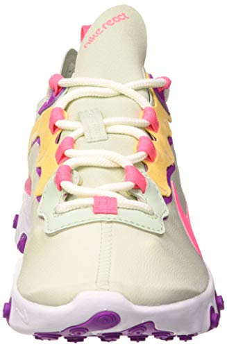 Nike React Element 55 Women's Shoe, Zapatillas para Correr para Mujer, Pistachio Frost/Digital Pink, 37.5 EU