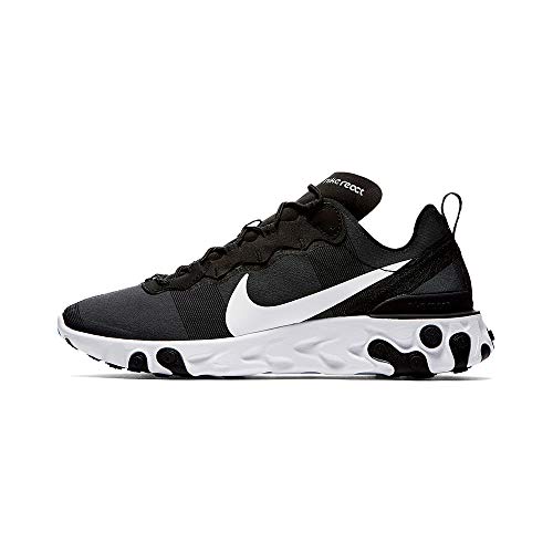 Nike React Element 55, Zapatillas de Running para Hombre, Negro (Black/White 003), 42 EU