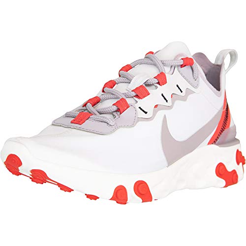 Nike React Element 55 - Zapatillas para Mujer, Color Blanco, Talla 41 EU