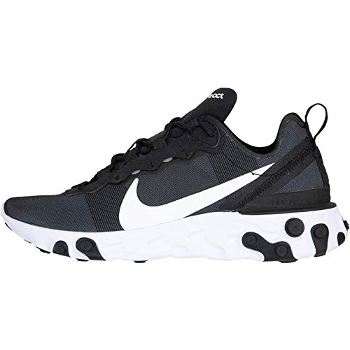 Nike React Element 55 - Zapatillas para Mujer, Color Negro, Talla 38 EU