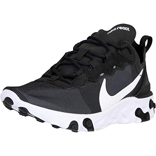 Nike React Element 55 - Zapatillas para Mujer, Color Negro, Talla 38 EU