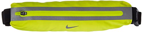 NIKE Slim Riñonera, Unisex Adulto, Amarillo/Negro/Plateado, Talla única