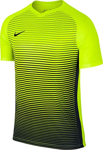 NIKE SS Segment IV JSY Camiseta de Manga Corta, Hombre, Amarillo (Volt/Midnight Navy/Black), S