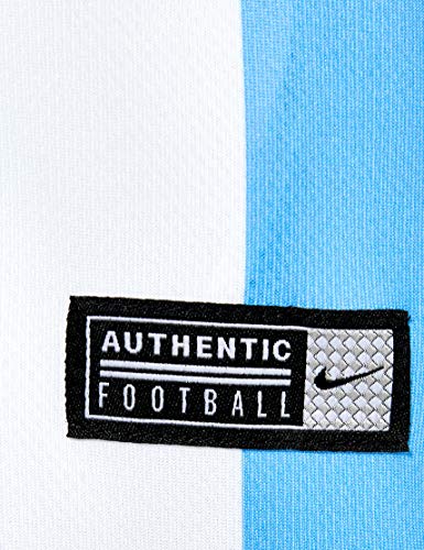 NIKE SS Striped Division II JSY Camiseta del Fútbol, para Hombre, Blanco con Rayas azules, XL