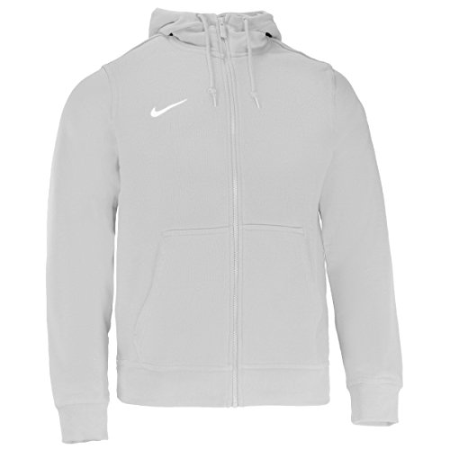 Nike Team Club Fz Hoody - Sudadera con capucha para hombre, color Gris (Grey Heather/Football White), talla M