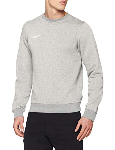 Nike Team Club Sudadera Hombre, Gris/Blanco, XL