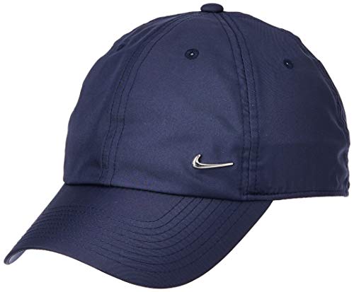 Nike U Nk H86 Cap Metal Swoosh Hat, Unisex Adulto, Obsidian/(Metallic Silver), MISC