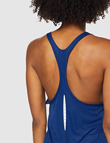 NIKE W NK City Sleek Camiseta sin Mangas, Mujer, Blue Void/Reflective silv, XL