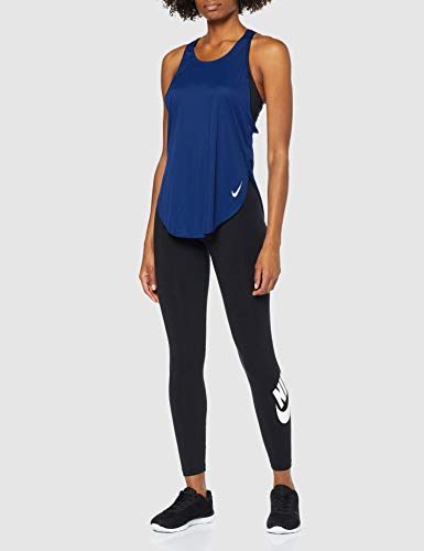 NIKE W NK City Sleek Camiseta sin Mangas, Mujer, Blue Void/Reflective silv, XL