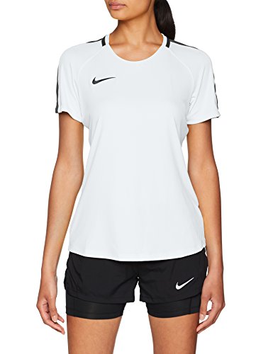 NIKE W NK Dry Acdmy18 Top SS Camiseta de Manga Corta, Hombre, White/Black/Black, S