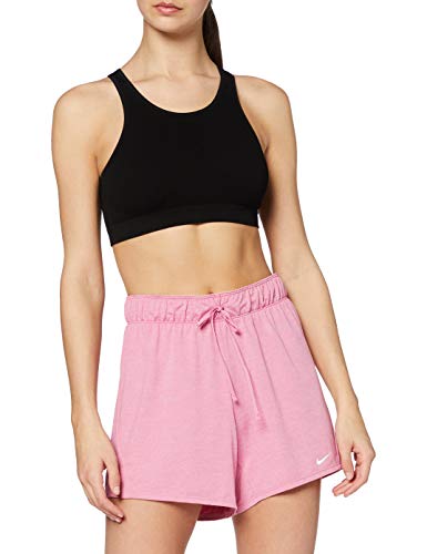 NIKE W Nk Dry Short Attk 2.0 Tr5 Pantalones Cortos de Deporte, Mujer, Magic Flamingo/White/Barely Rose/(White), L