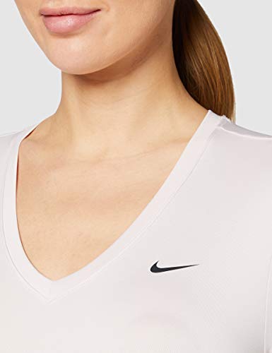 NIKE W Nk Top SS Vcty Essential Camiseta de Manga Corta, Mujer, Barely Rose/(Black), M