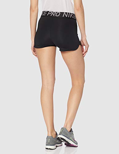 NIKE W NP Intertwist 2 3inch Short Pantalones Cortos de Deporte, Mujer, Black/(Thunder Grey), 2XL