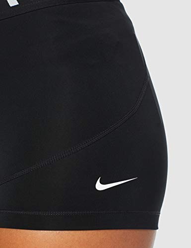 NIKE W NP Shrt 3In Pantalones Cortos, Mujer, Negro (Black/Black/White), XL