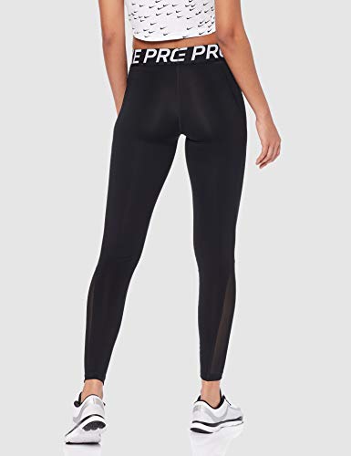 NIKE W NP Tight Pantalones de Deporte, Mujer, Black/White, M