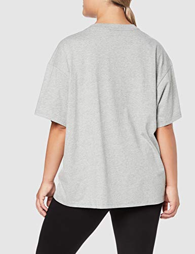 NIKE W NSW Essntl SS Boyft Plus Camiseta, Mujer, Gris (Dk Grey Heather/Black), 54/56