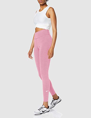 NIKE W One Tght Sport Trousers, Mujer, Magic Flamingo/htr/(White), XL